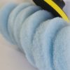 4.5" Velcro Drill Disc and 6 (SIX) 4.5inch **BLUE ICE SOFT-  DIY Power Restore Pads - VEHICLE GLASS RESTORES - Image 4